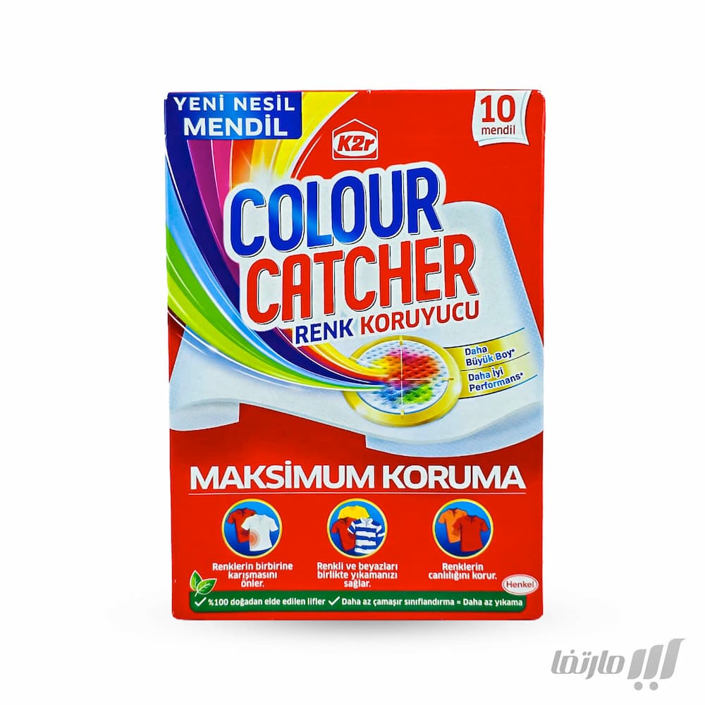 دستمال محافظ رنگ K2r Colour Catcher بسته 10 عددی