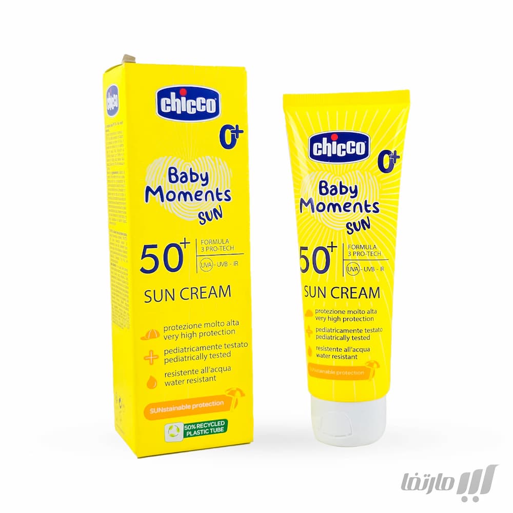 کرم ضد آفتاب کودک چیکو SPF 50+ مدل Baby Moments